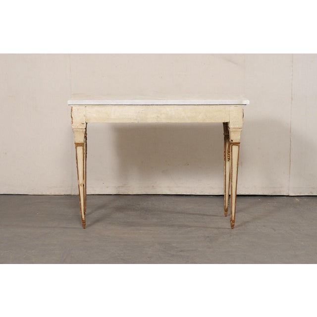 Mid 20th Century Neoclassical Style Console, Italy For Sale - Image 9 of 11