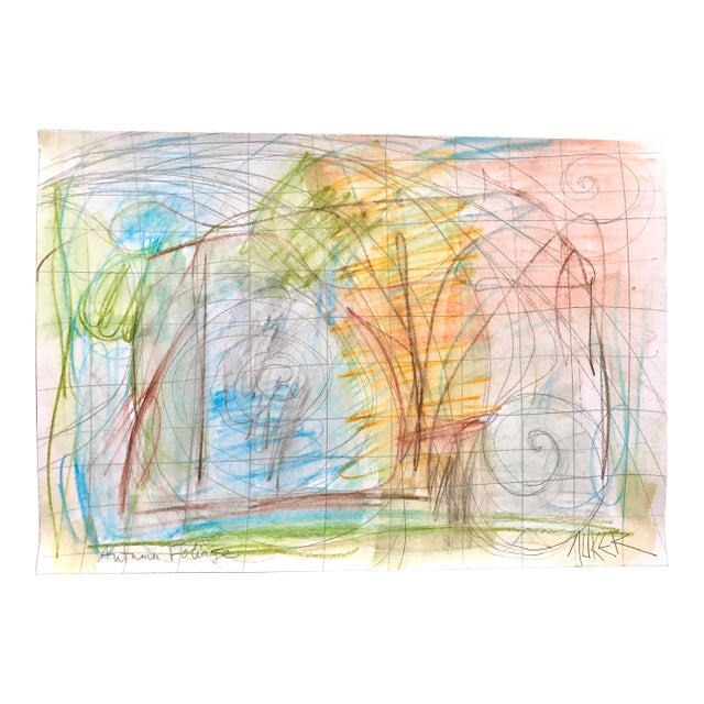CL Auker “Autumn in the Park” Original Drawing For Sale