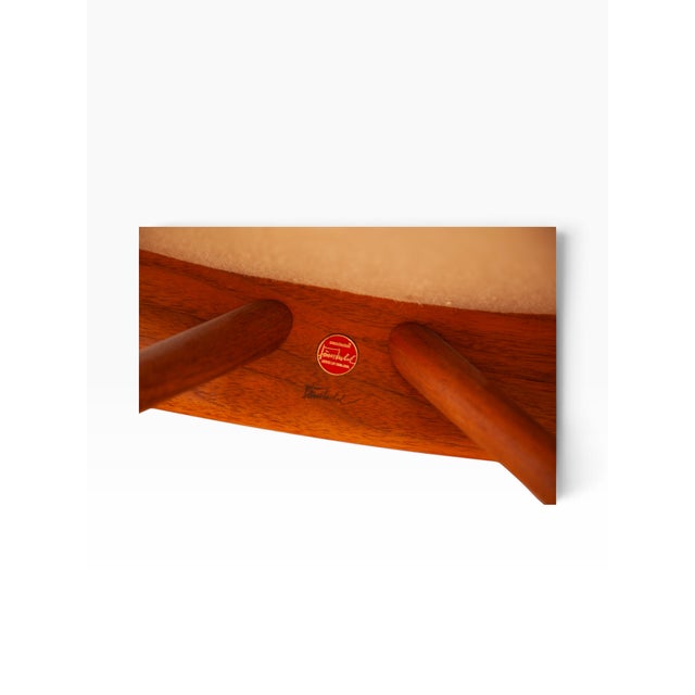 Wood Pair of Danish Finn Juhl 45 Lounge Chairs by House of Finn Juhl For Sale - Image 7 of 7