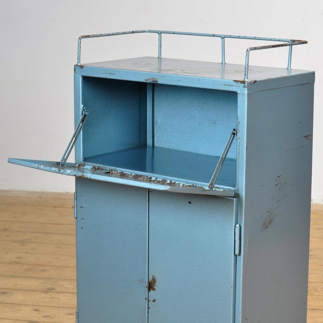 Blue Industrial 4-Drawer Cabinet, 1970s For Sale - Image 8 of 13
