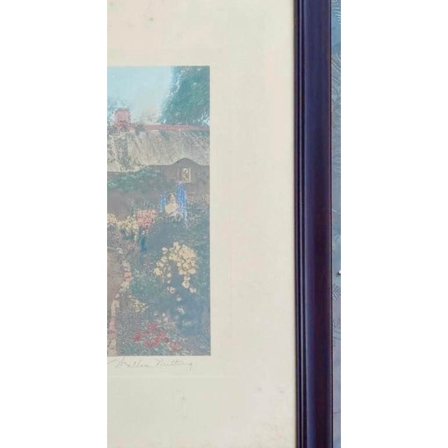 1920s “Larkspur” by Wallace Nutting For Sale - Image 4 of 5