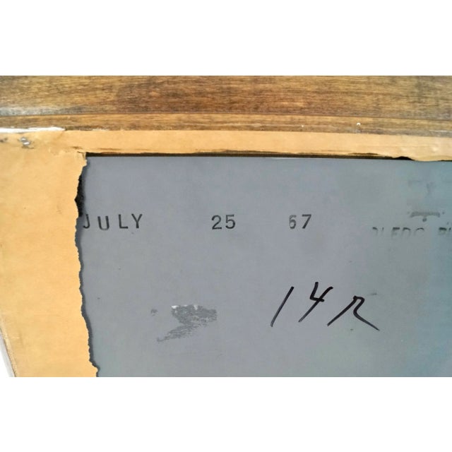 1960’s Mid-Century Modern Mahogany Framed Wall Mirror For Sale - Image 12 of 12