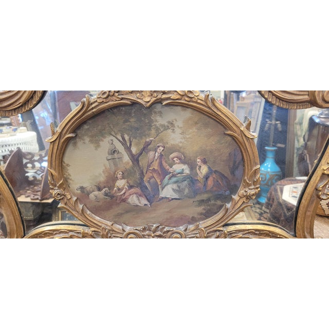 Beautiful Antique French Rococo Trumeau Mirror For Sale - Image 14 of 16