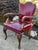 Carved Wood Library Chair Vintage English Regency Style 40s For Sale - Image 11 of 12