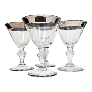 Dainty Dorothy Thorpe Style Goblets- Set of Four
