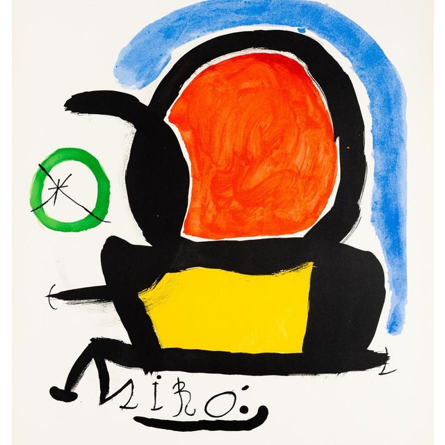 Modern Joan Miro, Tarragona Carpet, Original Signed Lithograph For Sale - Image 3 of 5