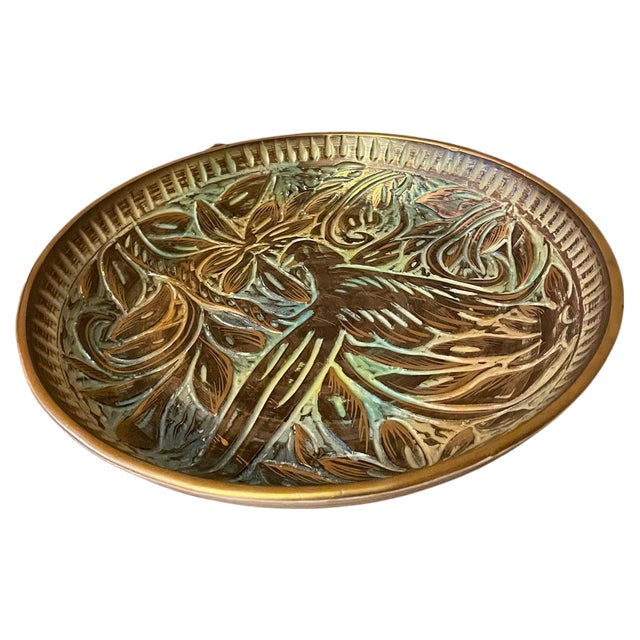 Ceramic Dish by Henri Bequet, Belgium, 1940s For Sale