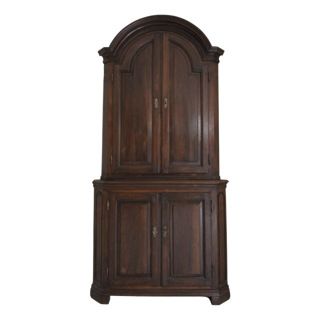 18th Century French Walnut Corner Cupboard For Sale