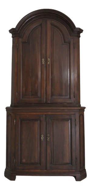 18th Century French Walnut Corner Cupboard