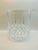 A vintage handled diamond faceted crystal ice/ champagne bucket.