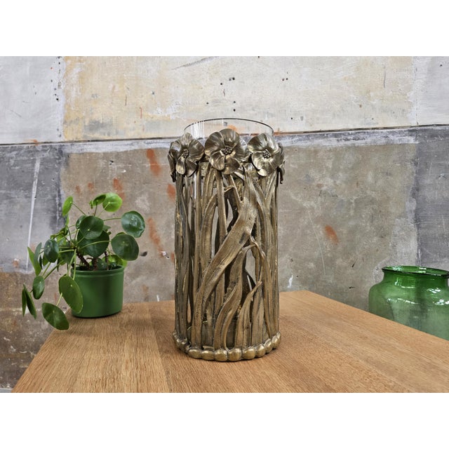 Bronze Floral Umbrella Stand, 1970s For Sale - Image 12 of 12