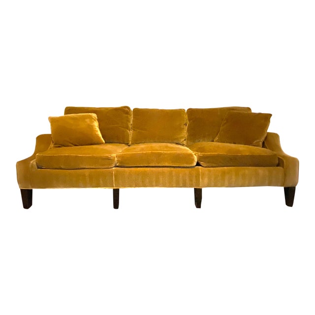 Trs Furniture Mohair Velvet Sofa Chairish