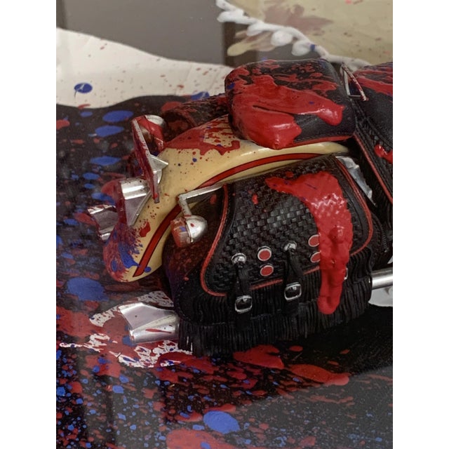 Contemporary Taraski, HD, Acrylic on Canvas with Applications, 2014 For Sale - Image 3 of 10