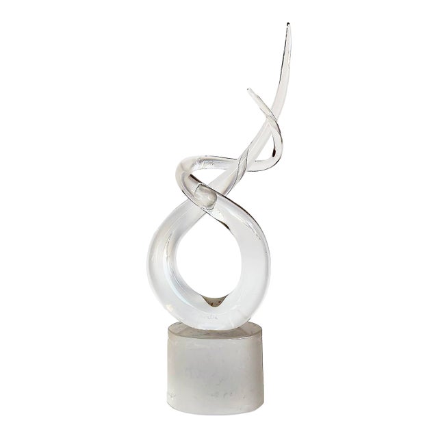 Renato Anatra Italian Murano Glass Freeform Sculpture Abstract 1980s For Sale