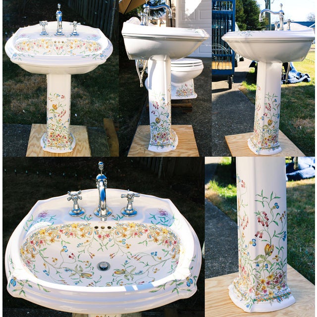 Early 21st Century Kohler Artist Edition English Trellis Porcelain