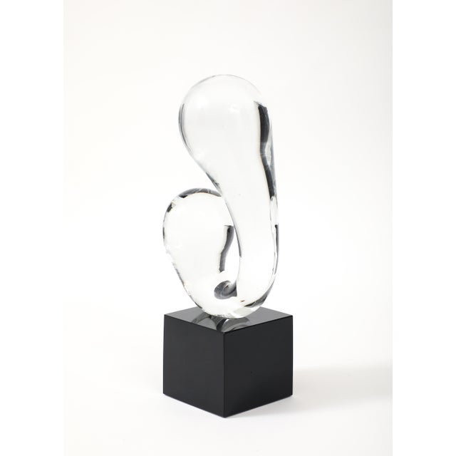 Glass 1960's Modern Abstract Murano Glass Sculpture For Sale - Image 7 of 12