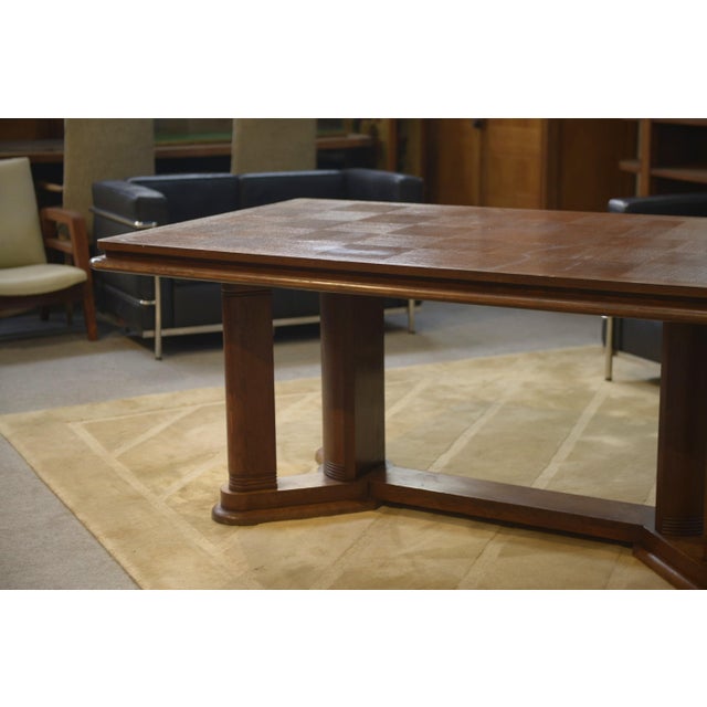 Oak Table in the style of Charles Dudouyt, 1940s For Sale - Image 11 of 12