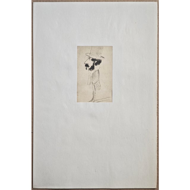 A lithograph after Claude Monet from "Die Skizzenmappe - Zeichnungen französischer Meister des neunzehnten Jahrhunderts"...