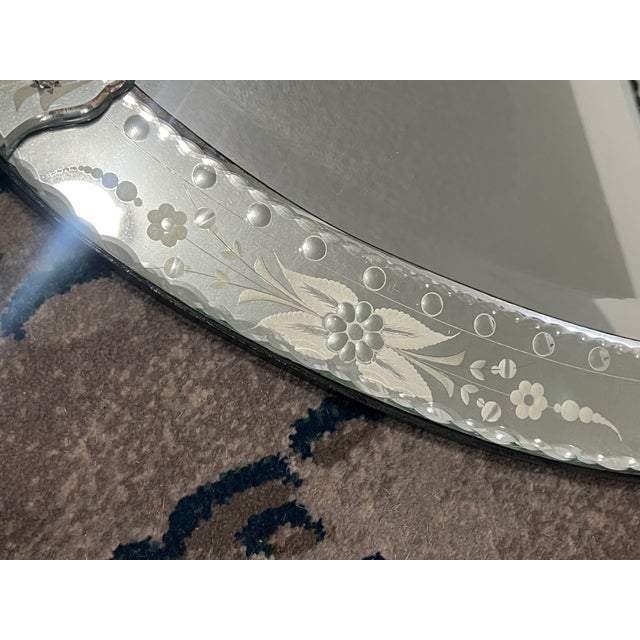 Silver Venetian Mirror For Sale - Image 8 of 10