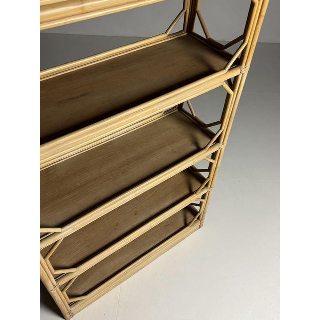 Vintage Bamboo Bookcase, France 1980 For Sale - Image 8 of 18