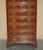 Burr Walnut Tallboy Chest of 10 Drawers For Sale - Image 6 of 18