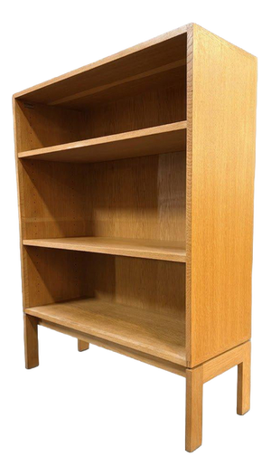 Vintage Mid-Century Modern Oak Bookcase with Adjustable Shelving by Henning Jenssen for Munch Mobler