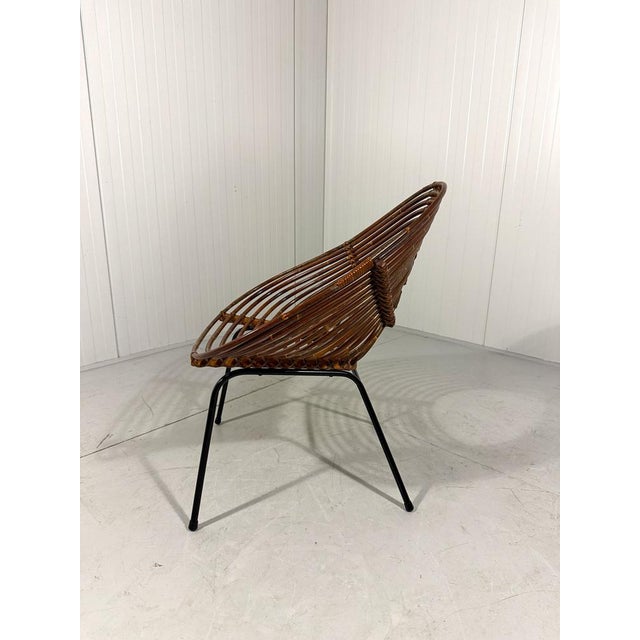 Rattan Easy Chairs attributed to Rohé Noordwolde Netherlands 1960s, Set of 2 For Sale - Image 14 of 18