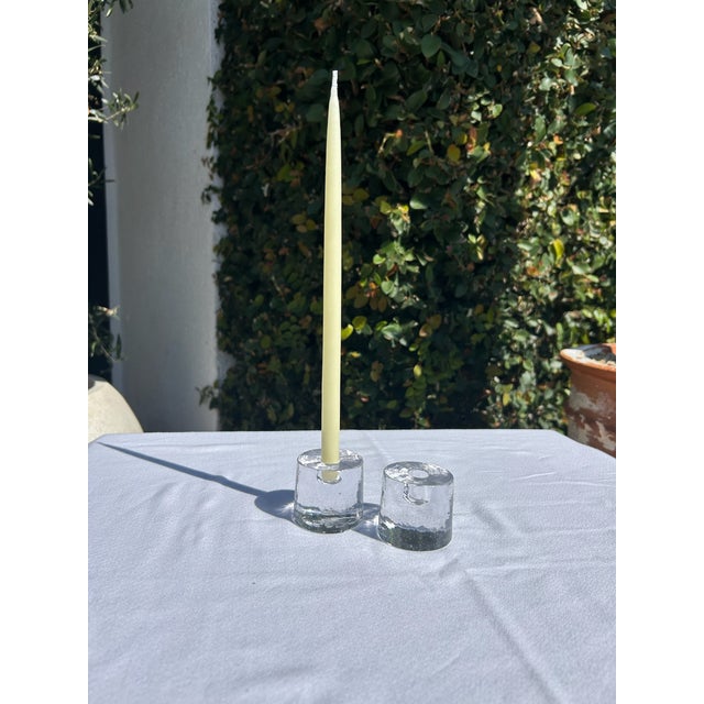 Vintage Pair of Danish Candleholders For Sale In Los Angeles - Image 6 of 7