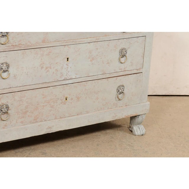 French Neoclassic Marble Top Chest, 19th Century For Sale - Image 11 of 11