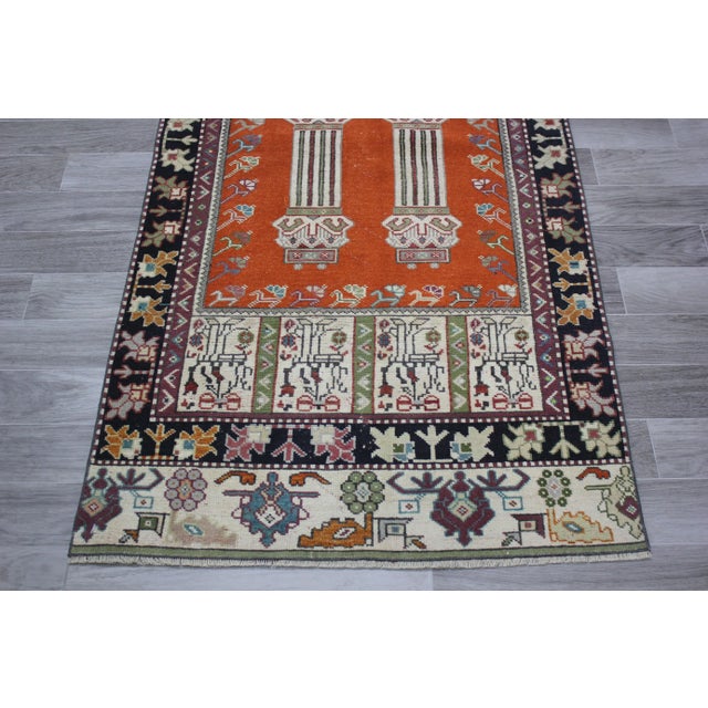 1970s Farmhouse Style Turkish Wool Oushak Area Rug For Sale In Sacramento - Image 6 of 12