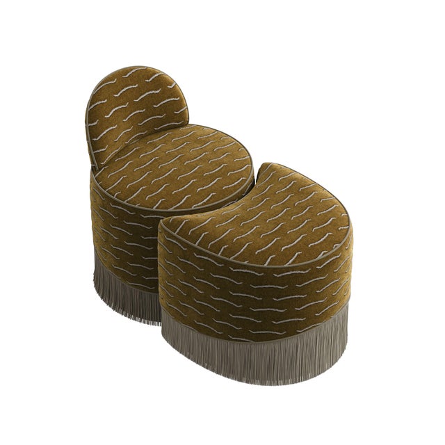 Set of Lila Stool and Ottoman by Ottiu For Sale - Image 15 of 15