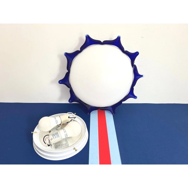 Mid Century Italian Sun Flush Light For Sale - Image 15 of 17