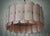 Mid-Century Round Pink Murano Glass and Brass Chandelier For Sale - Image 4 of 11