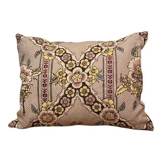 Contemporary Antoinette Poisson for John Derian Small Guirlandes De Fleurs Pillow For Sale