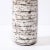 Ceramic Mid-Century Modernist White and Earth Toned Horizontally Striated Ceramic Vase For Sale - Image 7 of 11
