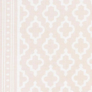Sample- Schumacher X Veere Grenney Jake Fabric in Quiet Pink For Sale