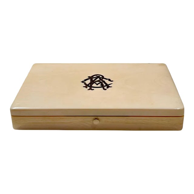 Mid 19th Century Antique Bone Work Box For Sale