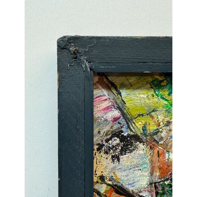 G.B. Humphreys expressionistic abstract painting. Oil on canvas. 24" x 30" unframed 25.5" x 31.5" framed