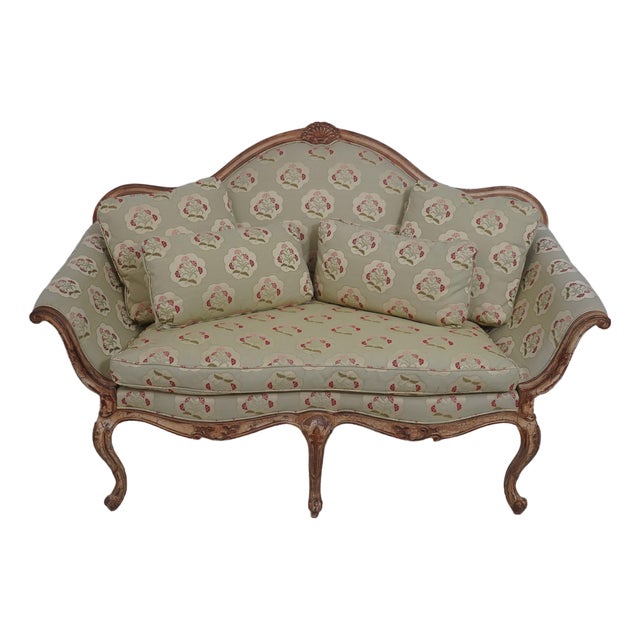 Southwood French Louis XV Style Upholstered Loveseat For Sale
