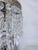 Vintage Hollywood Regency Crystal Waterfall Chandelier With Ornate Brass Frame For Sale - Image 9 of 9