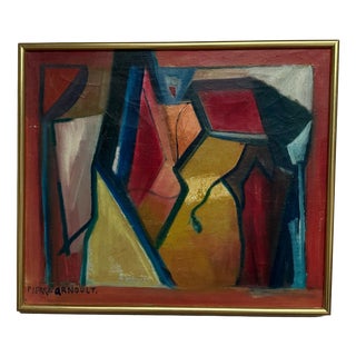 Jeanette in Love, 1954, Oil Painting on Canvas, Framed For Sale