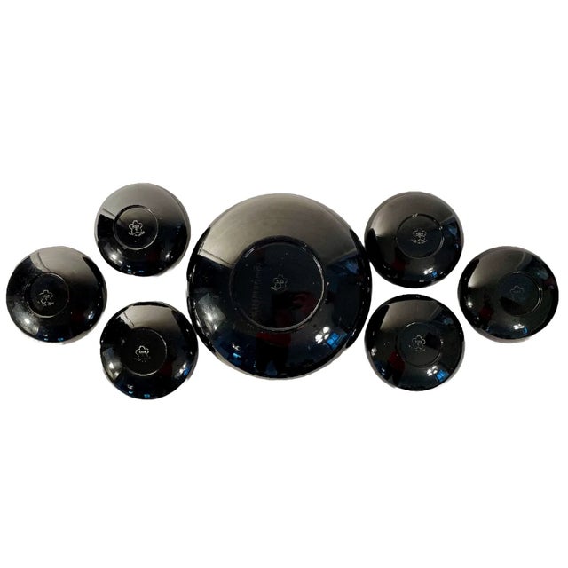 Mid-Century Chinoiserie Serving Bowl Set, 7 Pieces For Sale - Image 9 of 10