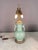 1920s Chinese Celadon Glazed Table Lamp With Raised Floral Design For Sale - Image 4 of 7