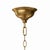 Contemporary Cupola Metal Pendant, Brass For Sale - Image 3 of 6