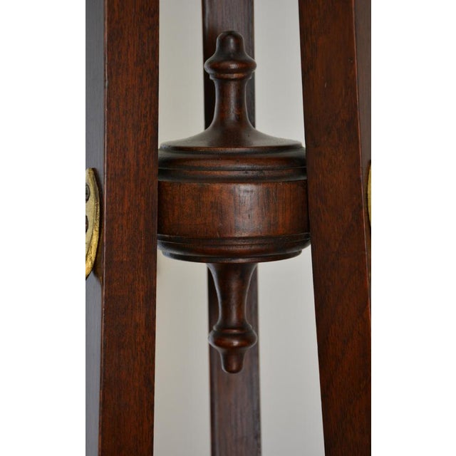 Brown Antique English Arts and Crafts Hall Coat Stand, 1890 For Sale - Image 8 of 16