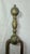 English Antique 18th Century Wrought Iron Turned Brass English Fireplace Tongs Tool 11 For Sale - Image 3 of 10