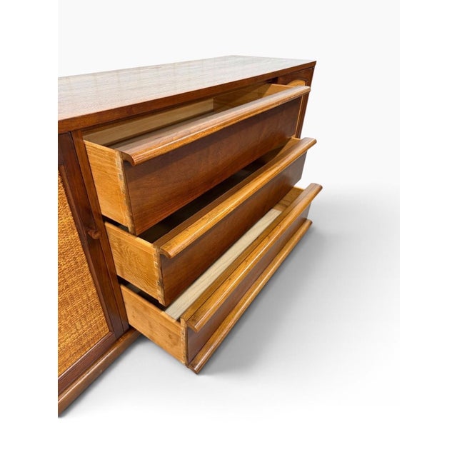 Mid-Century Modern Lane Rhythm Walnut Sideboard - Refinished! For Sale - Image 10 of 12