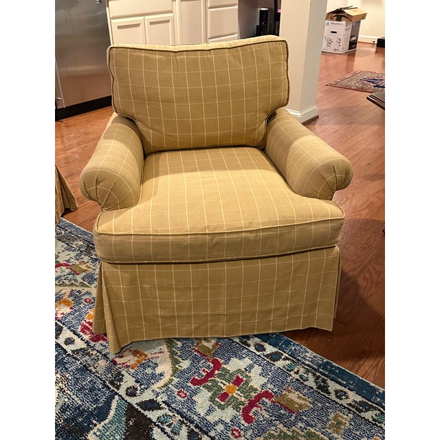 Windowpane Club Chair | Chairish