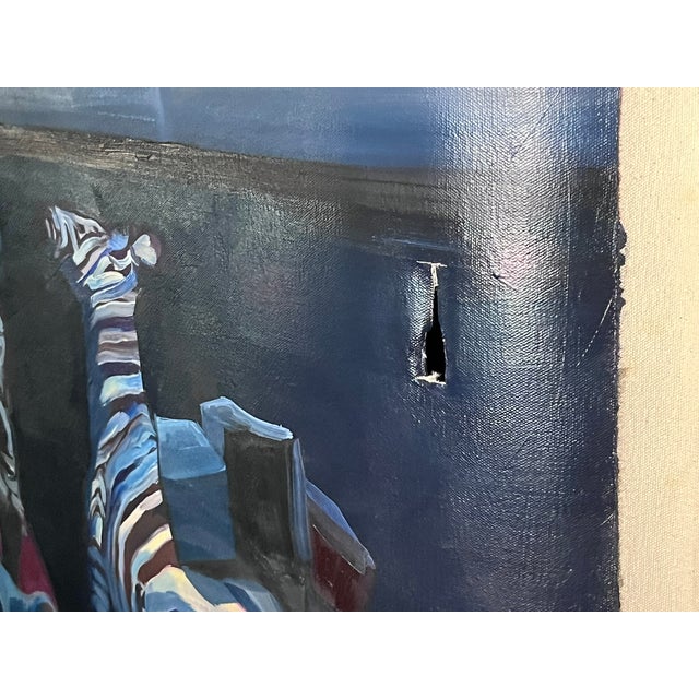 Circus Canvas Banner Gorilla Loading the Train Joni Wildman Oil Painting For Sale - Image 10 of 14
