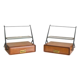 Italian Console or Bedside Table Attributed to Silvio Cavatorta, 1950s - 2 Available For Sale